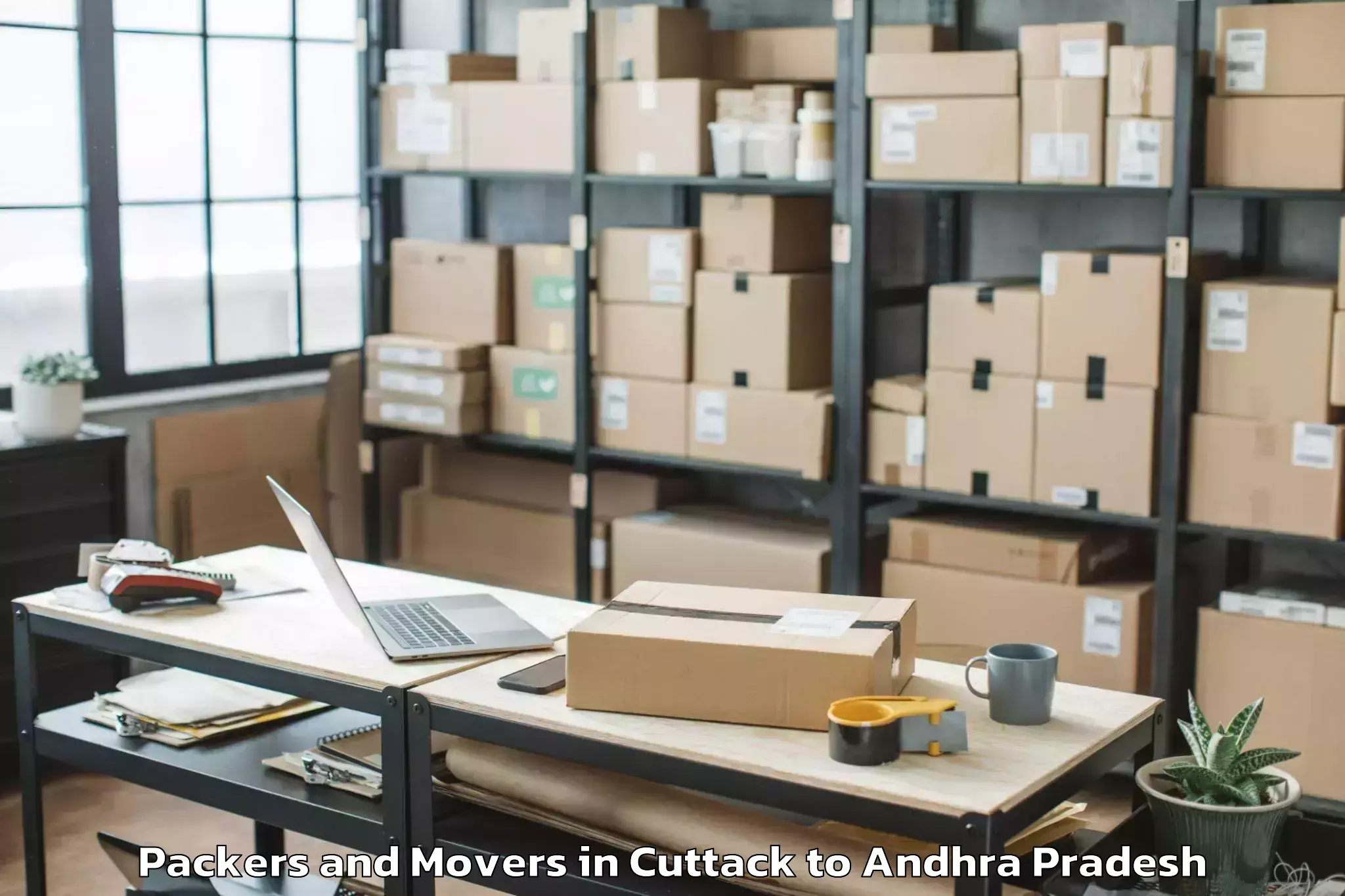 Trusted Cuttack to Sunkara Palem Packers And Movers